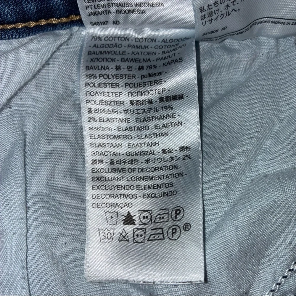 Levi’s Jeans Womens Size 16 Blue Denim Classic Straight Mid Rise Stretch